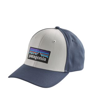 Patagonia P-6 Logo ROGER THAT HAT - White Dolomite Blue
