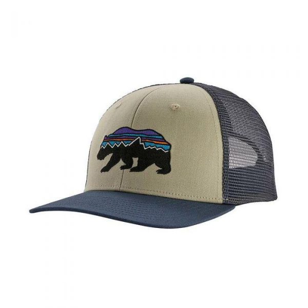 Fitz Roy Bison Trucker Hat Blue