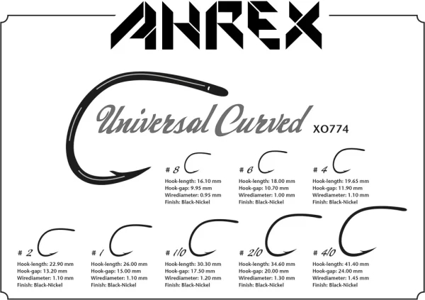 Anzuelo Ahrex x0774 Universal curved