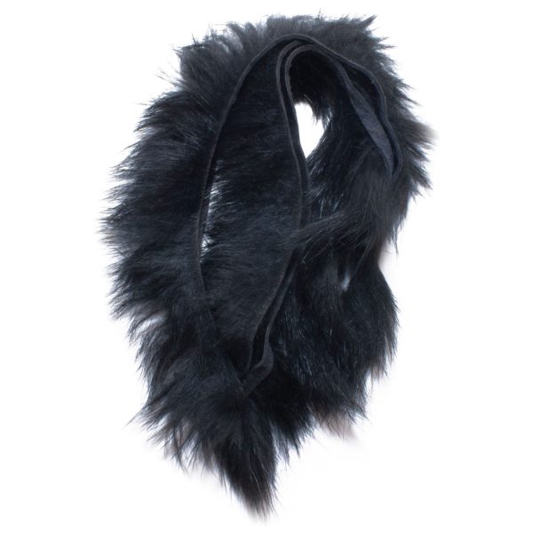 Cross cut Black rabbit strip Hareline.