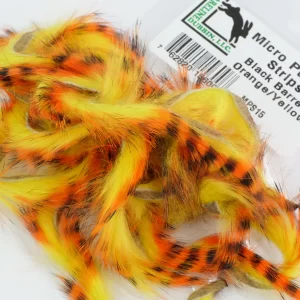 Micro pulsator strips blk brd orange over yellow