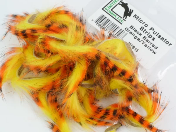 Micro pulsator strips blk brd orange over yellow