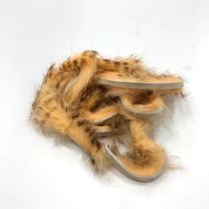 Brown barred rabbit strips peach