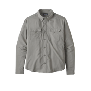 Patagonia Ls self guided hike shirt mens - salt grey