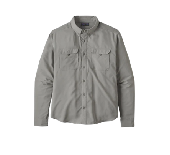 Patagonia Ls self guided hike shirt mens - salt grey