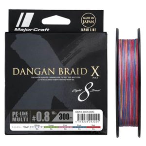 Dangan braid X 8 braid multicolor 300mts majorcraft
