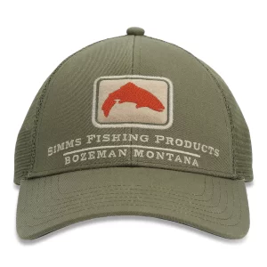 GORRA SIMMS TROUT ICON TRUCKER RIFFLE GREEN